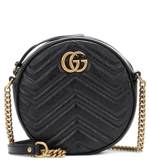 gucci marmont circle round quilted leather crossbody bag|gg marmont large shoulder bag.